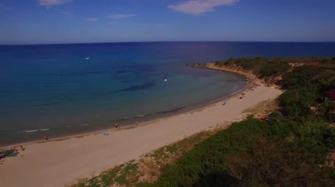 AERIAL SHOT OF A BEACH 스톡 동영상 67545576