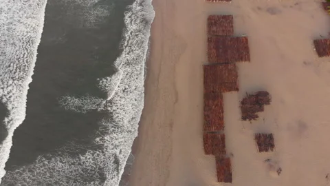 Aerial Shot Beach Video stock 149532866
