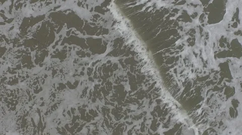 Aerial Shot of a Beach-Waves Stock Footage 54564179