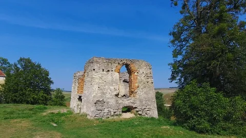 Aerial shot castle Stock Footage 111947895