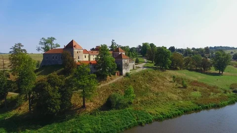 Aerial shot castle Stock Footage 111950993