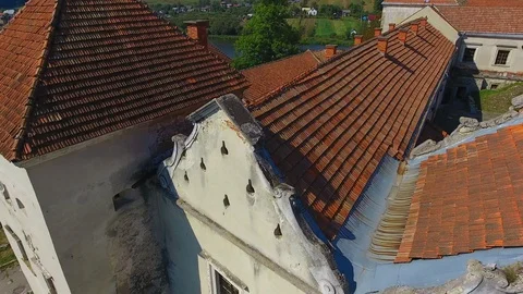 Aerial shot castle Stock Footage 111958313