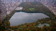 Aerial Shot Of Central Park Stock Footage
