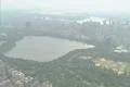 Aerial shot of the Central Park Resevoir Footage