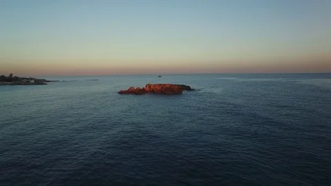 Aerial shot of a cliff Stock Footage 71463388