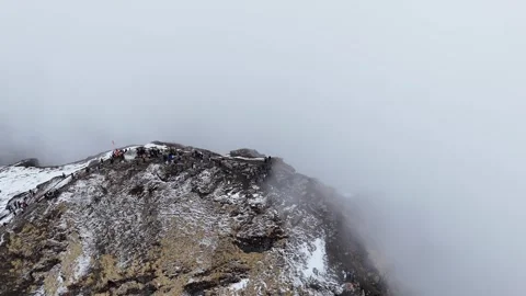 Aerial shot of clouds moving in Mountains of Uttarakhand, India Stock-Footage 344689514