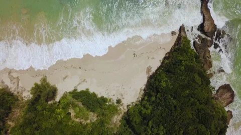 Aerial shot of coastline. Stock Footage 95116491