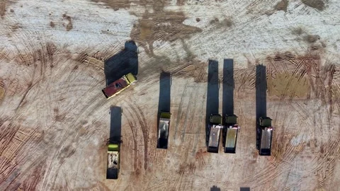 Aerial shot of a construction site 스톡 동영상 344048749