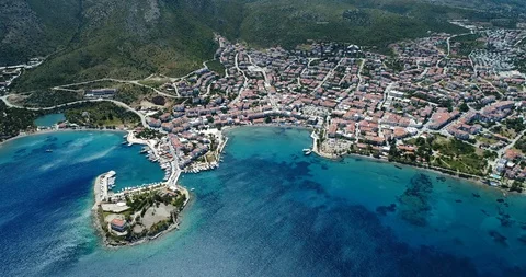 Aerial shot of Datca - Mugla Turkey Stock Footage 108276325
