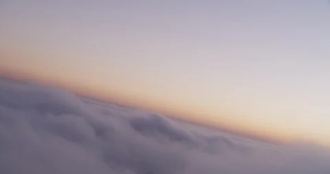 Aerial shot, day, cloud level at sunset, drone Stock Footage 115151316