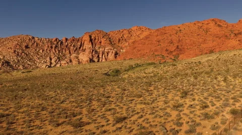 Aerial Shot in the Desert Stock Footage 64708591