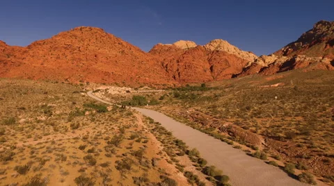 Aerial Shot in the Desert Stock Footage 64708605