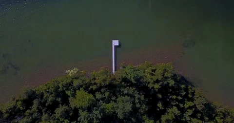 Aerial Shot of Dock 库存影片 79888385