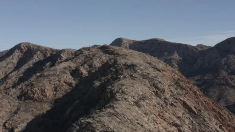 Aerial shot of a dry, dusty hill Stock Footage 190846314