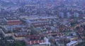 Aerial shot of evening megalopolis, intensive traffic time lapse HD Footage