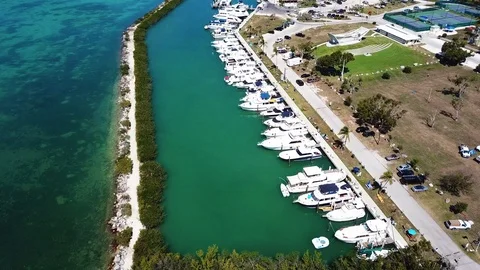 Aerial Shot of Florida Keys  Video stock 87304500