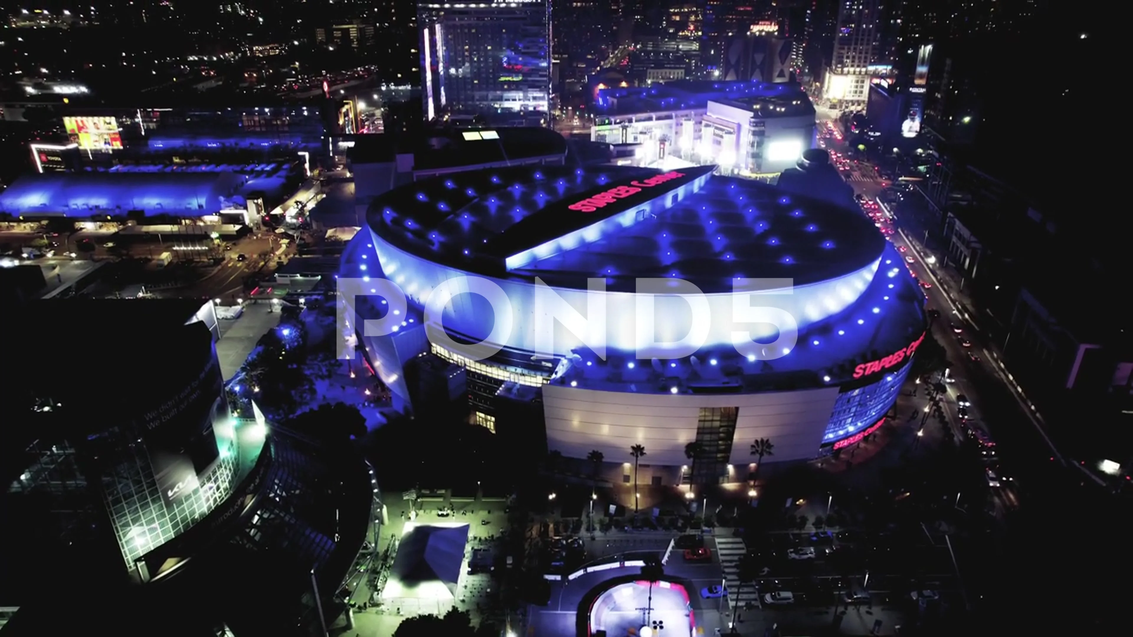 Kobe drone show flown over Dodger Stadium for Lakers Night