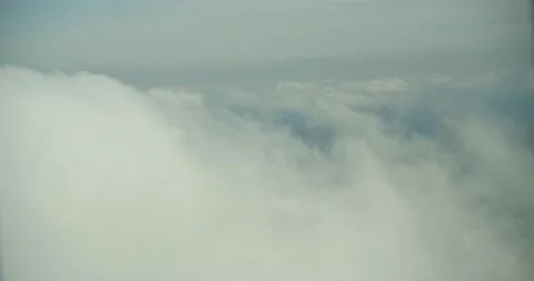 Aerial shot flying through the clouds to heaven Stock Footage 145955318