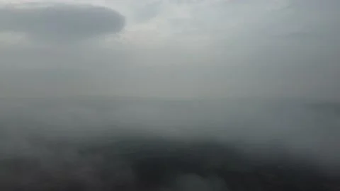Aerial shot flying through the clouds with Mini2DJI Stock Footage 170767513