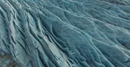 Aerial Shot Of Glacier Stock Footage