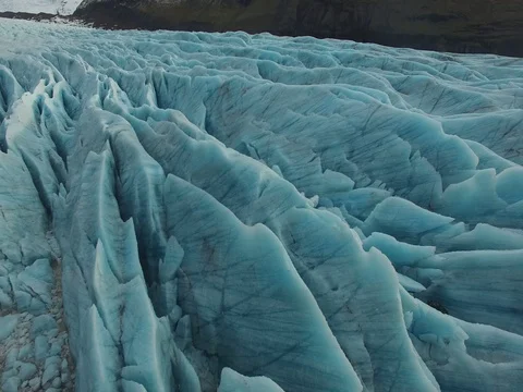Aerial shot of Glacier Stock Footage 73149115