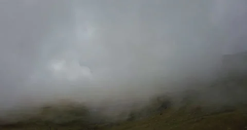 Aerial Shot Going Into The Clouds Mountains Bulgaria Stock Footage 161542438
