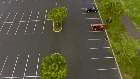 Aerial shot going down the line. Stock Footage 133969537