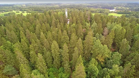 Aerial shot going through the highest peak Stock Footage 57654028