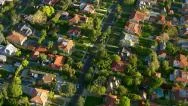 Aerial Shot Of Hollywood California Neighborhood Stock Footage