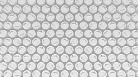 Aerial Shot of a Huge Array of White Coffee Cups Stock-Illustration