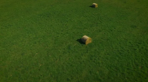 Aerial Shot of Impressive Large Scale Agricultural Fields in Sunset Light Stock Footage 64931416
