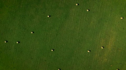 Aerial Shot of Impressive Large Scale Agricultural Fields in Sunset Light Stock Footage 64931681