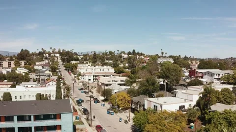 Aerial Shot of LA 1 Stock Footage 244680124