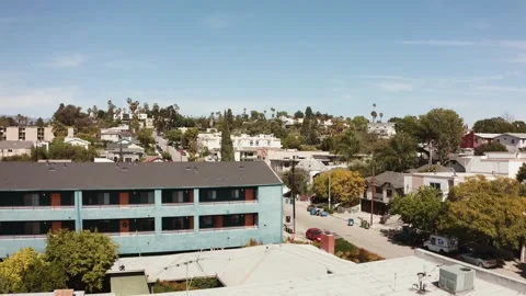 Aerial Shot of LA 4 Stock Footage 244674843