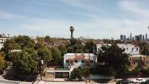 Aerial Shot of LA 8 Stock Footage 244674592