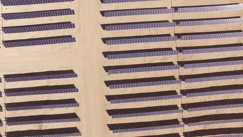 Aerial Shot Of Large Solar Panel Farm 4k Stock Footage 70992561
