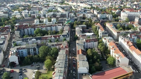 Aerial shot of Leipzig, Germany Stock Footage 162053902