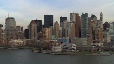 Aerial Shot, Manhattan Ground Zero Video stock 40501231
