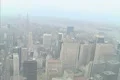 Aerial shot of midtown Manhattan including the GE building and St Patricks Footage