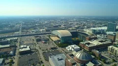 Minute Maid Park, Houston, TX, Aerial of Minute Maid Park i…