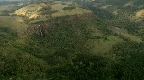 Aerial Shot Of A Mountain Video stock 12143618