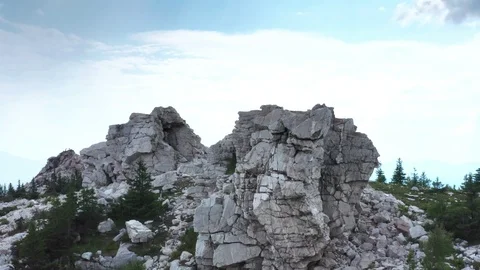 Aerial shot of the mountain. 스톡 동영상 113321815