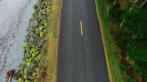 Aerial shot mountain forests Stock Footage 68670053