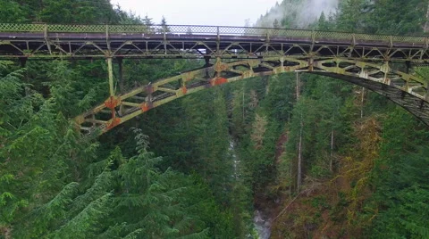 Aerial shot mountain forests Stock Footage 68670277
