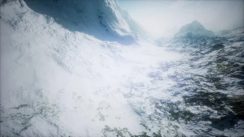 Aerial shot of mountain peak Stock Footage 90051378