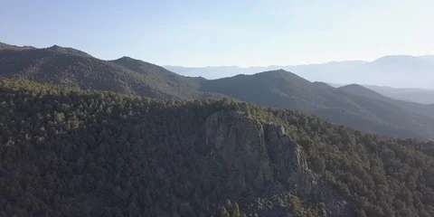 Aerial Shot of Mountain Range Stock Footage 96709775