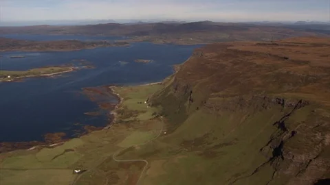 AERIAL SHOT OF MULL Stock Footage 125382914