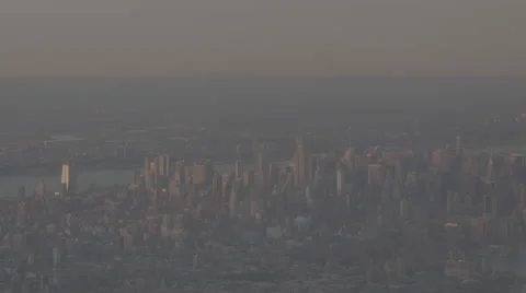 Aerial shot of NYC Stock Footage 61157986