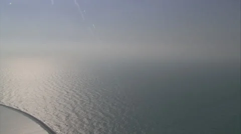 Aerial shot of the ocean. Stock Footage 46868526