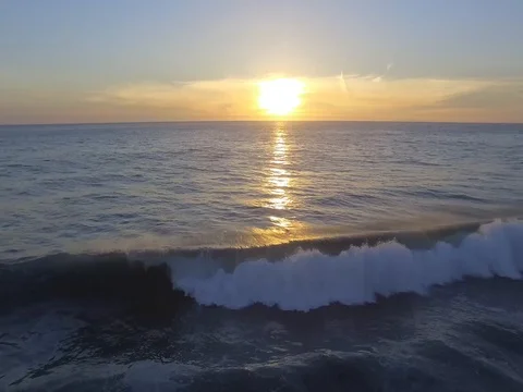 Aerial Shot of Ocean Stock Footage 74174930